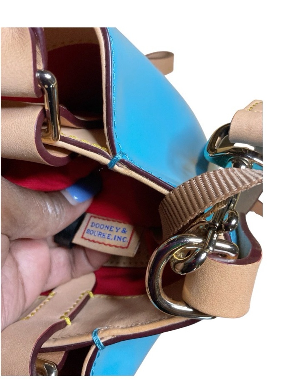 Dooney & Bourke SAMPLE Mini Barlow Patent Leather Bag NWT - Picture 6 of 12